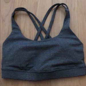 Grey Lulu Lemon Sports Bra